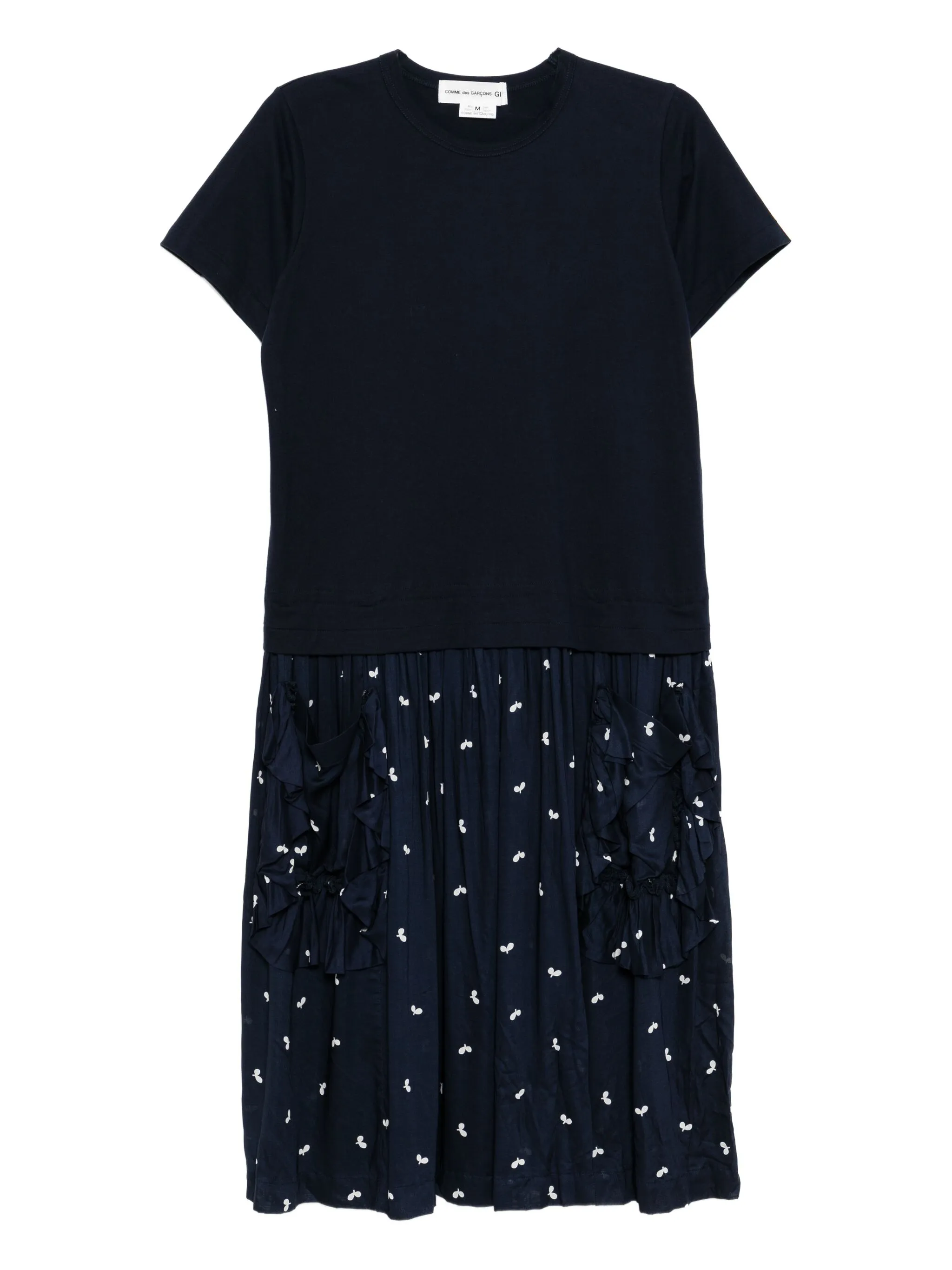 

Платье с оборками Comme Des Garçons Girl, синий