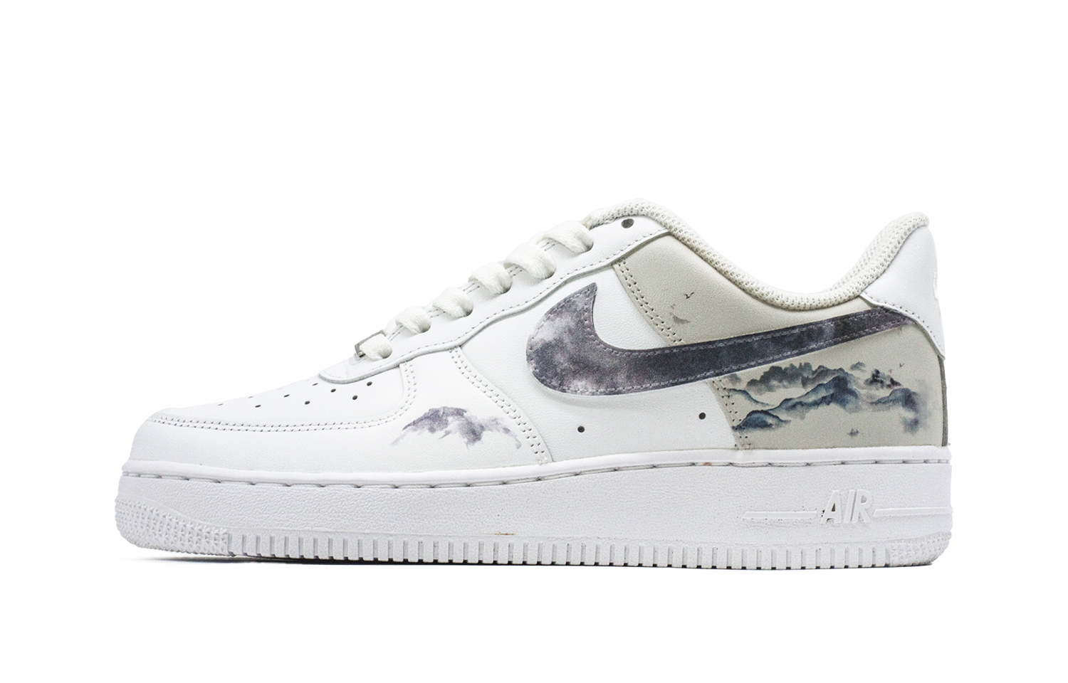 

Кроссовки Nike Air Force 1 Skateboarding Shoes Men Low-top White/Brown, белый