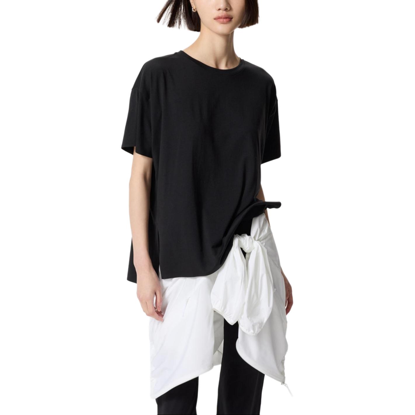 

UNIQLO Футболка AIRism Mesh Series Women's Black, Черный, UNIQLO Футболка AIRism Mesh Series Women's Black