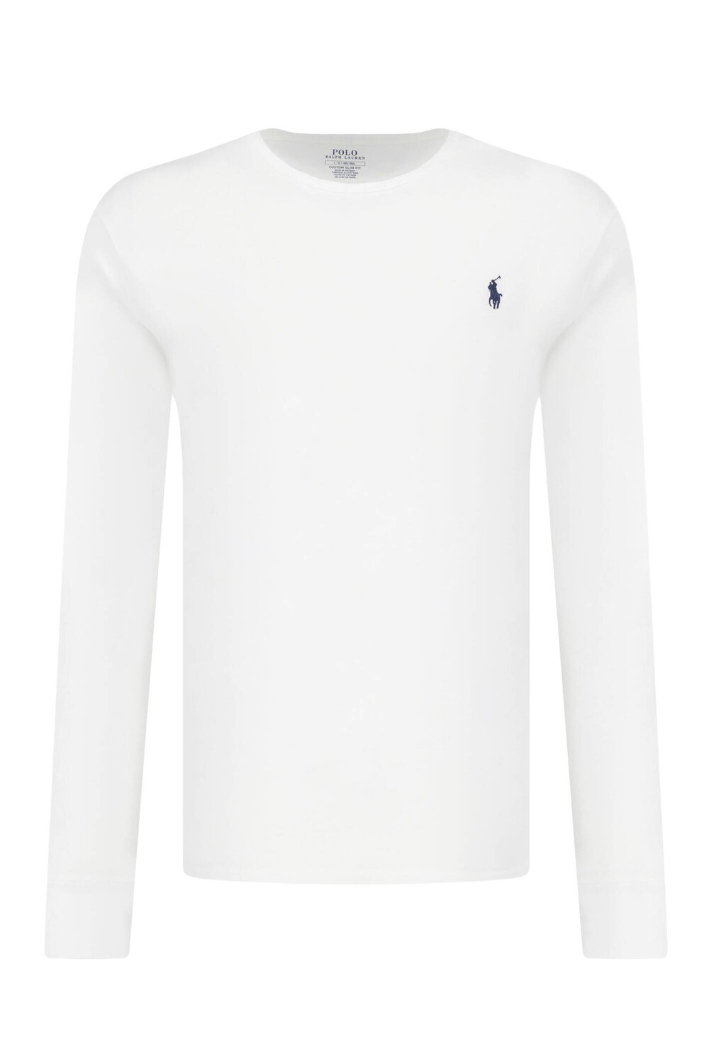 

Лонгслив POLO RALPH LAUREN custom slim fit, белый