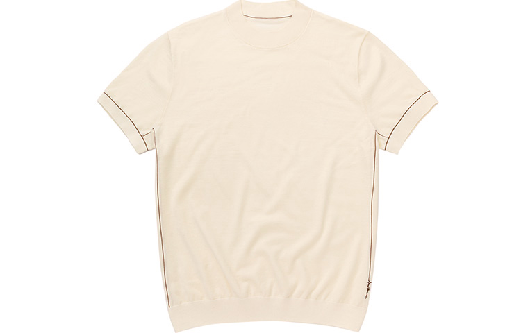 

Мужские футболки с круглым вырезом, умеренно прямой крой Mr.Bu, elegant бежевый априкот