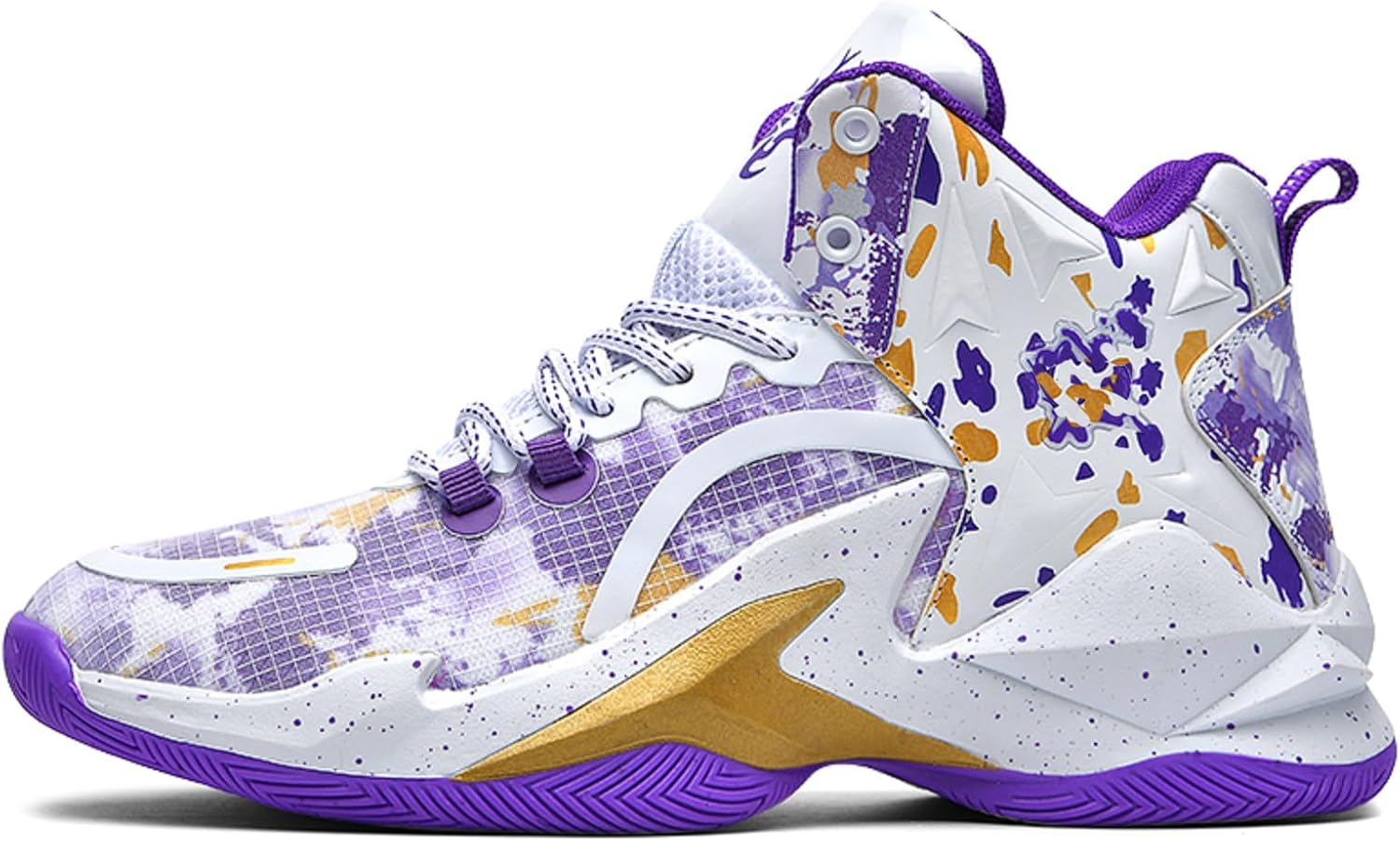 

Мужские модные кроссовки Дышащие беговые кроссовки Нескользящие износостойкие Суперлегкие баскетбольные кроссовки Для улицы с амортизацией Тренировочные кроссовки Generic, пурпурный