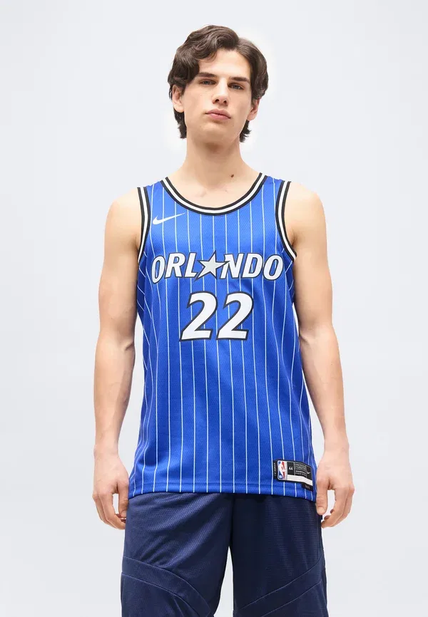 Футболка Orlando Magic ORL 25 Franz Wagner Club Wear Nike Performance, игровой королевский синий