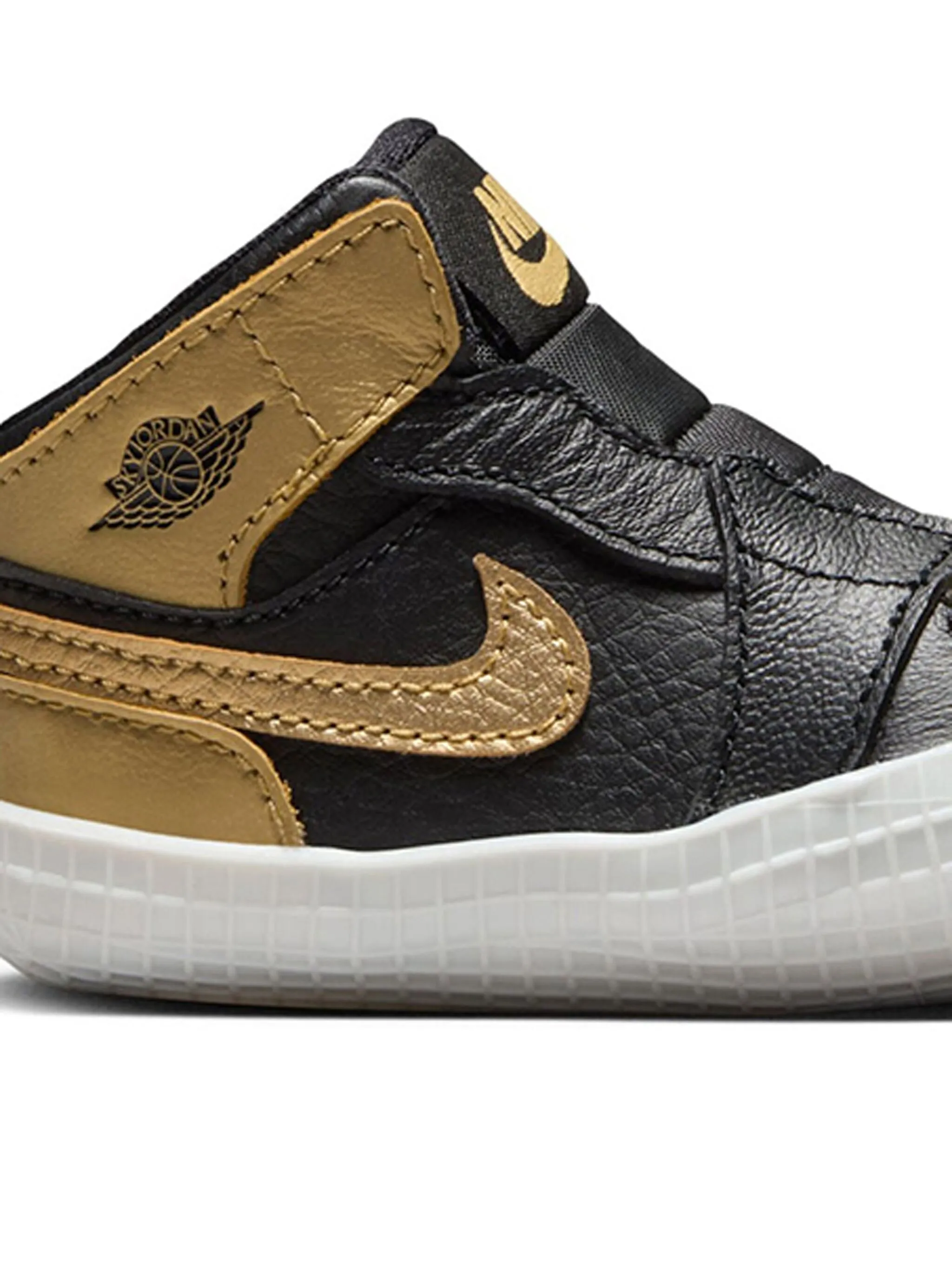 Пинетки Air Jordan 1 Metallic Jordan Kids, черный — фото 2