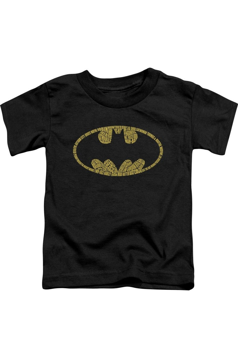 

Футболка с коротким рукавом для малышей с логотипом Batman Word Gildan, черный