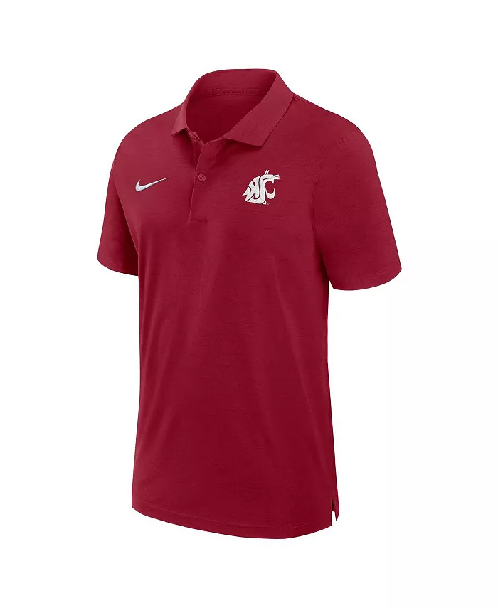 Мужская поло для активного отдыха Washington State Cougars в малиновом цвете Nike — фото 3