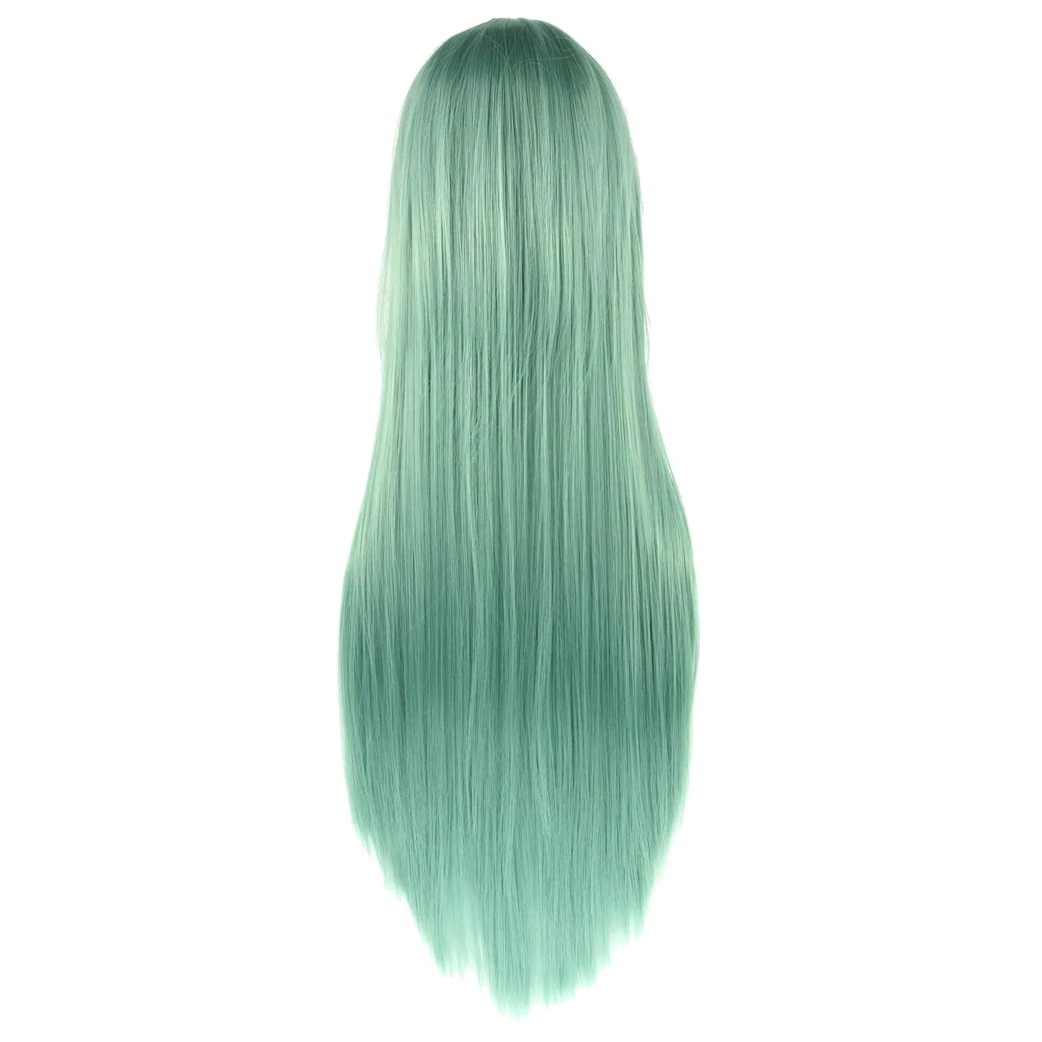 Длинный прямой парик IMISSU для косплея с челкой Imissu, Light Green — фото 3