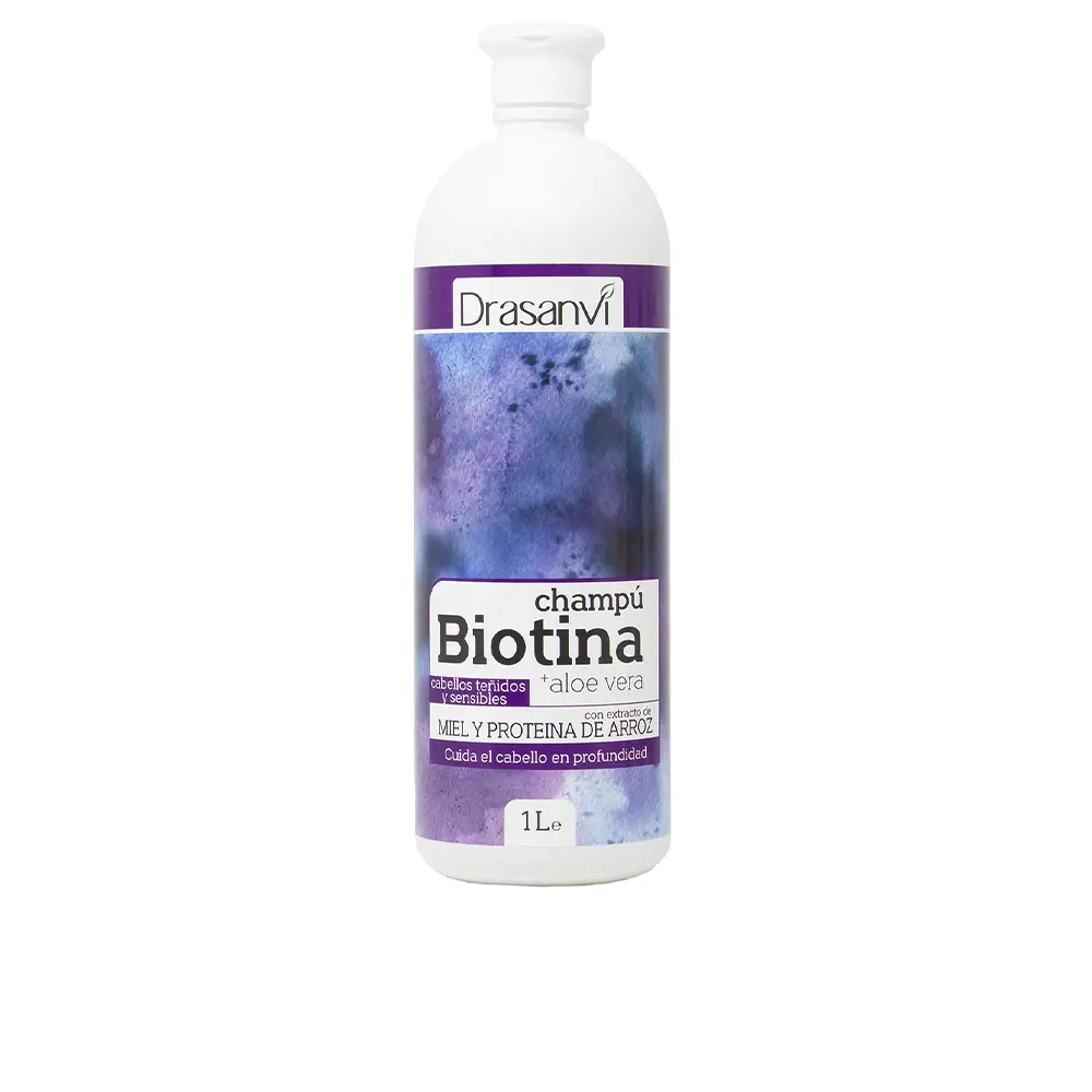 

Шампунь Biotina y aloe vera champú cabello teñido y sensible Drasanvi, 1000 мл.