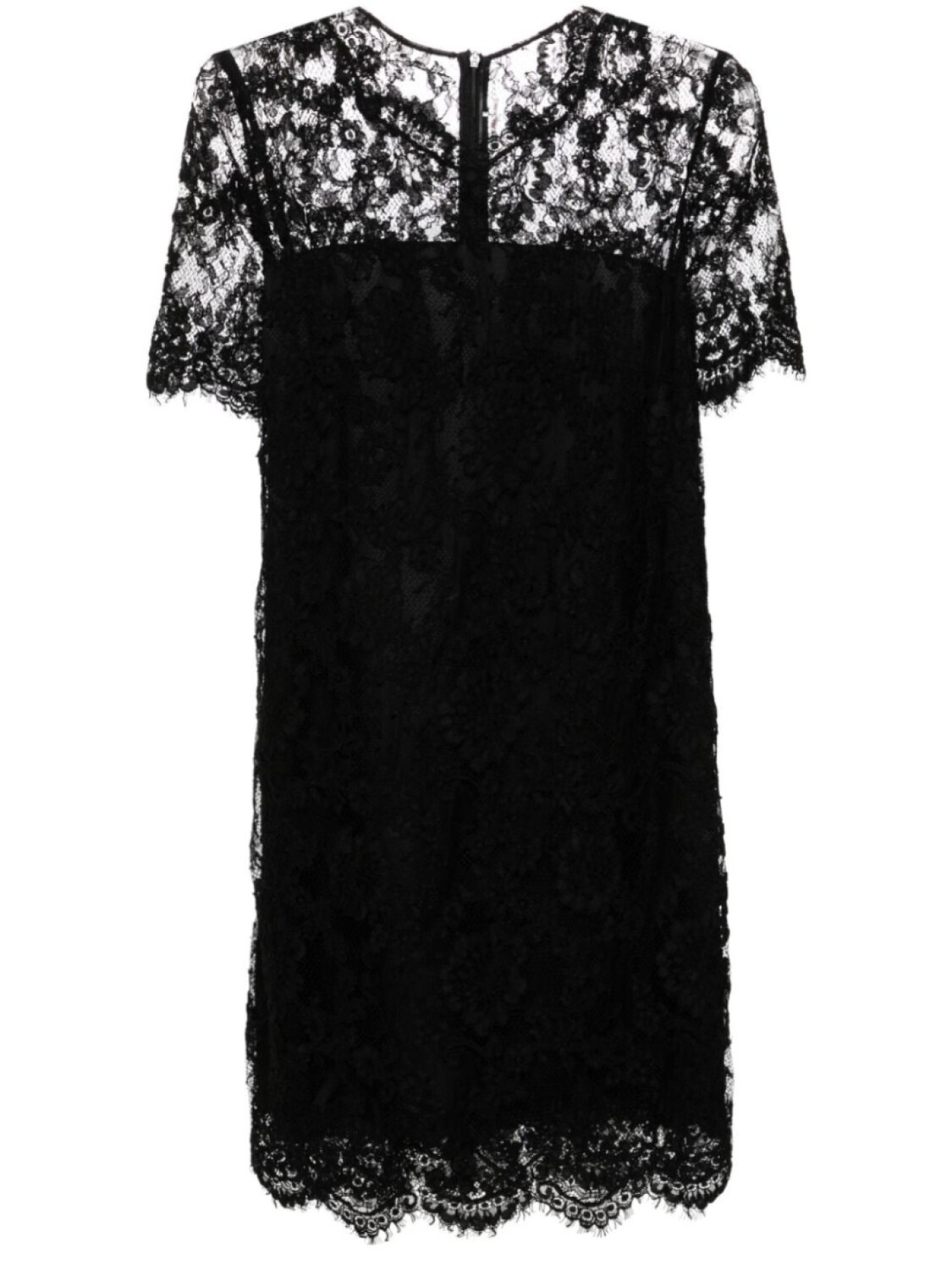 

Ermanno Scervino мини-платье из кружева с вельветом, черный