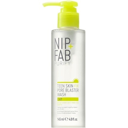 

Nip + Fab Teen Skin Fix Pore Blaster Дневной гель для умывания с экстрактом васаби и витамином Е, очищающий мицеллярный гель для лица, 145 мл Nip+Fab