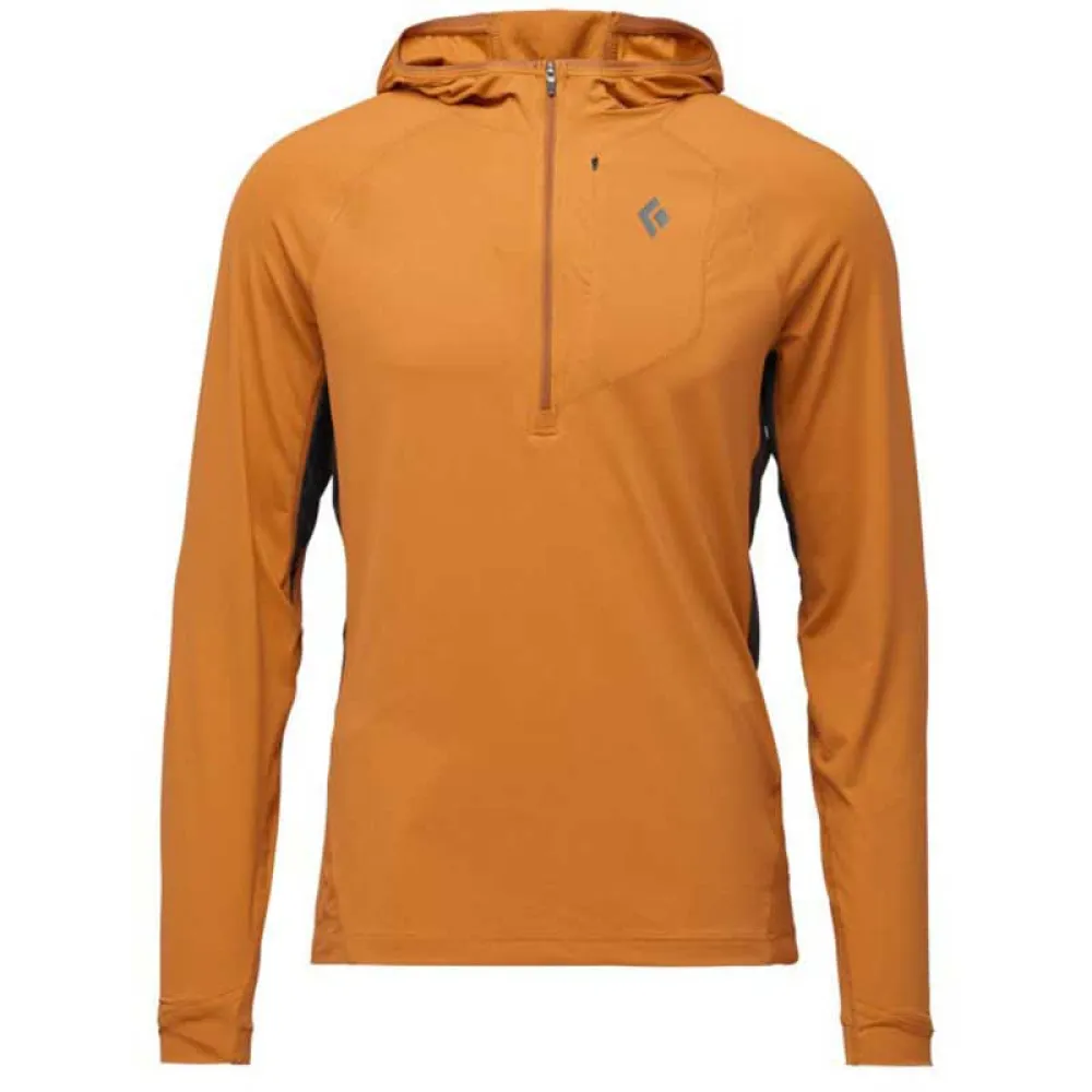 

Толстовка Black Diamond Alpenglow Pro half zip, оранжевый