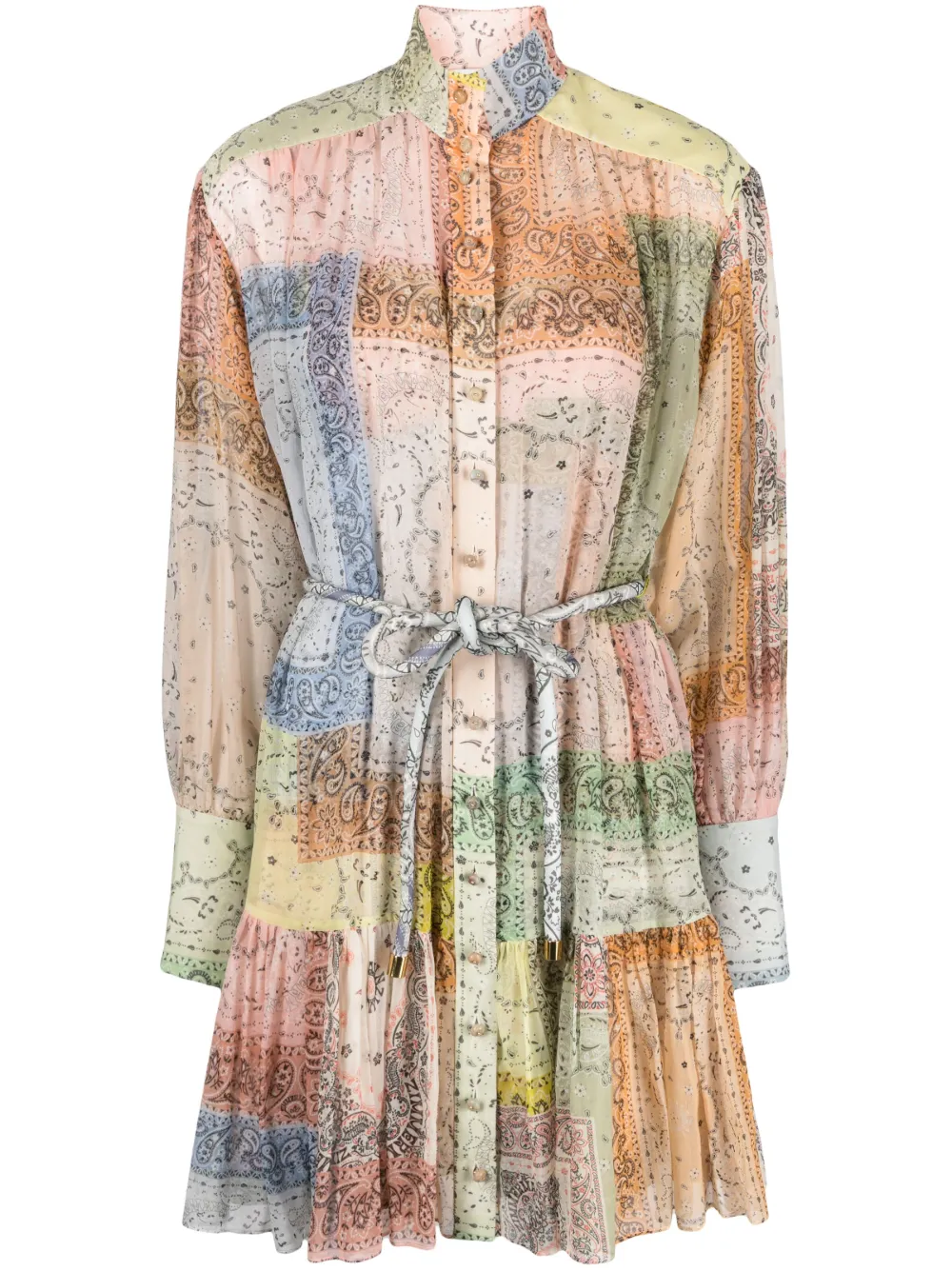 

Платье мини Matchmaker Lantern с принтом ZIMMERMANN, нейтральный