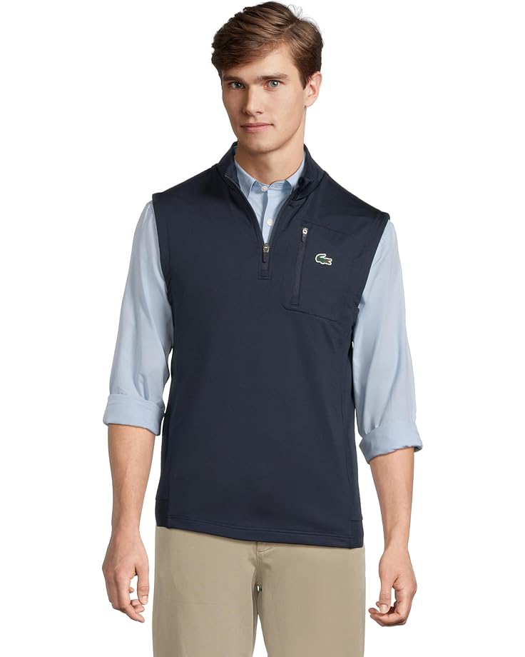 

Свитер Lacoste Sleeveless Quarter Zip Sweater, цвет Navy Blue