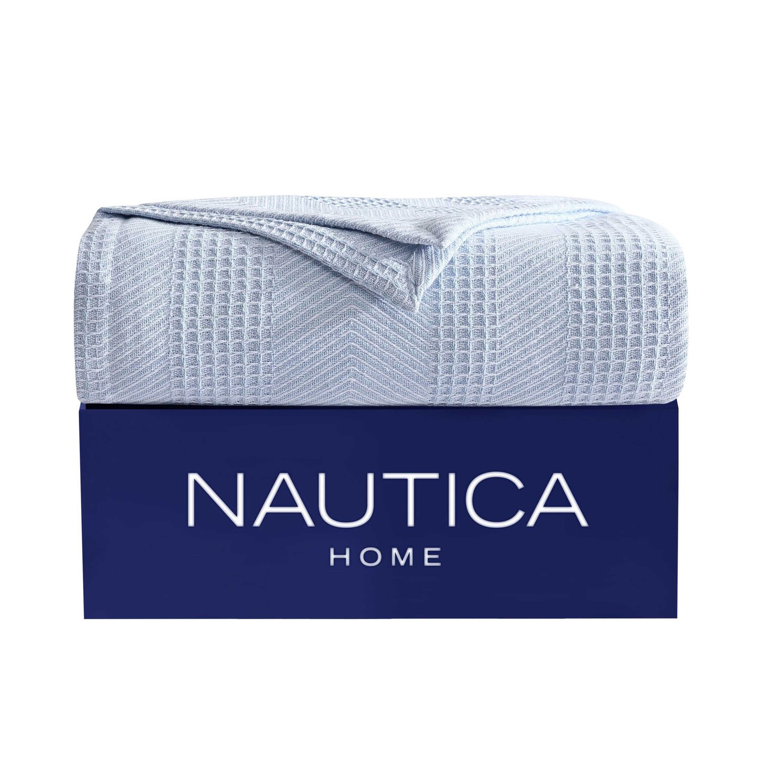 

Голубое одеяло Nautica Chevron King, цвет Waterslide Heather B8282