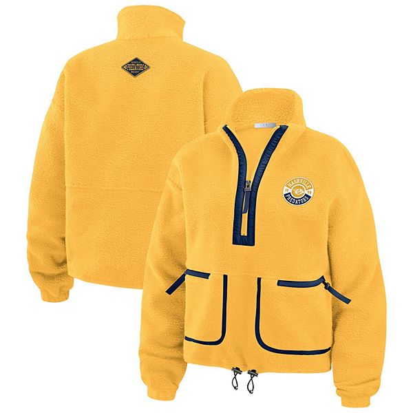 

Женская золотая куртка-полузип Polar Fleece Nashville Predators Wear By Erin Andrews
