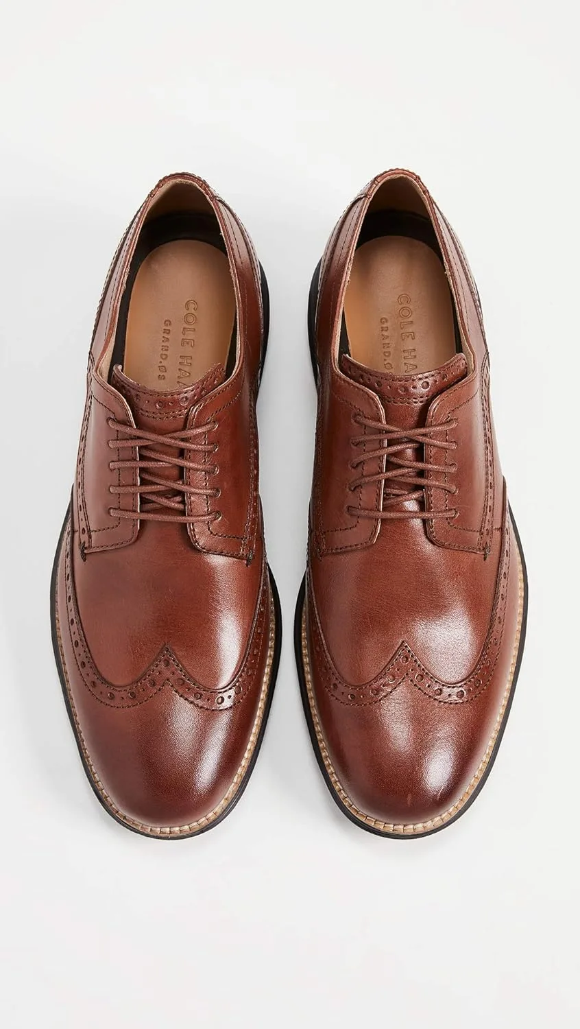 Мужские оксфорды Cole Haan Grand Tour Wingtip, коричневый — фото 3