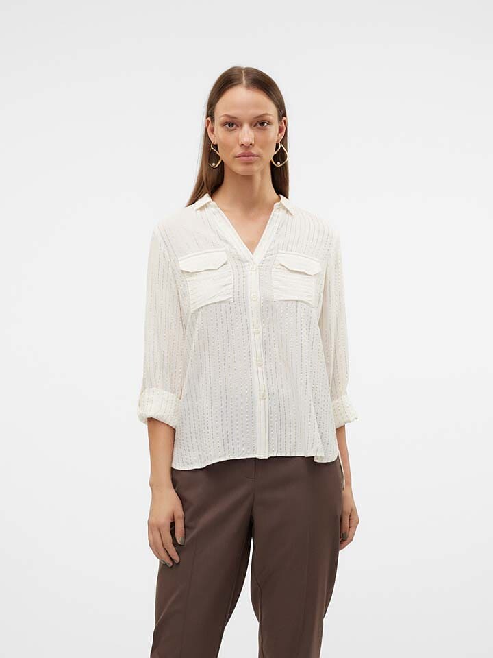 

Блуза Vero Moda, цвет weiß/gold