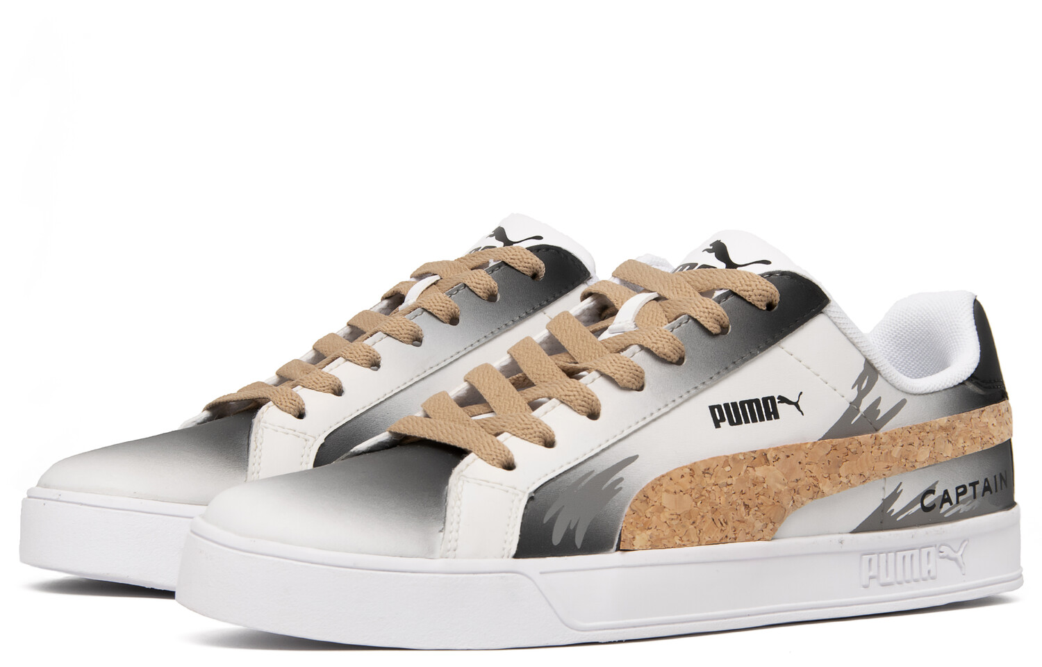 

Кроссовки Puma Smash Vulc Skateboarding Shoes Unisex Low-top Brown/Gray, серый