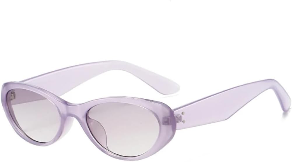 

Винтажные женские солнцезащитные очки «кошачий глаз» с заклепками, мужские красные и желтые очки с защитой от УФ-излучения UV400, модные солнцезащитные очки SZVVBKK, Purple Purple