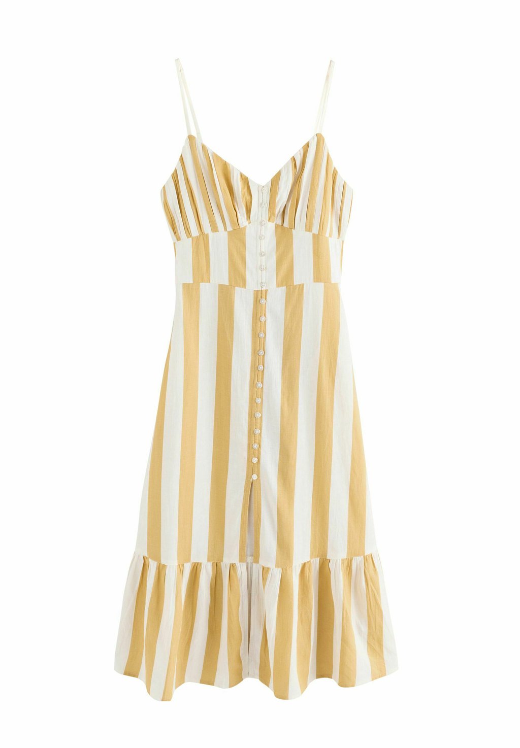 

Платье-рубашка BUTTON DOWN MIDI Next, желтый