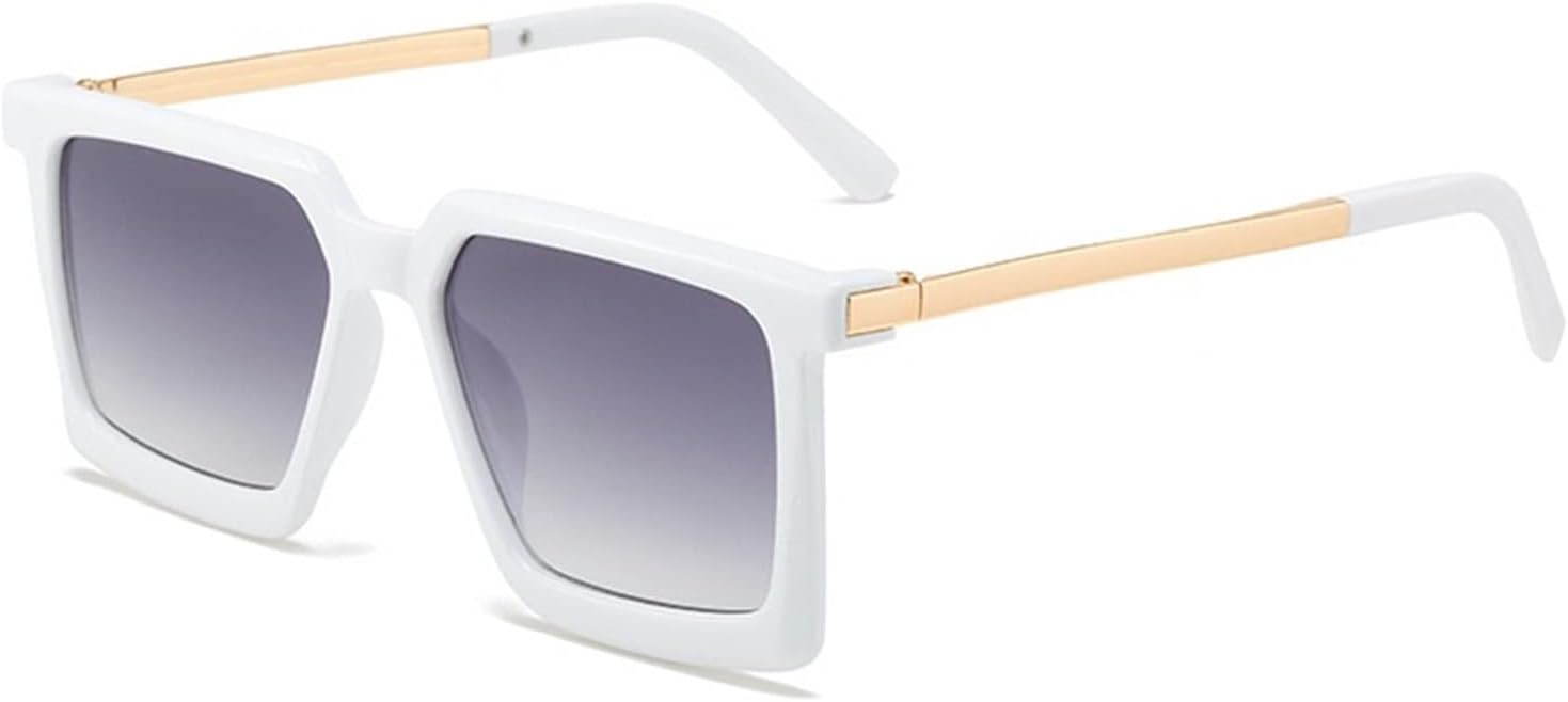 

Солнцезащитные очки квадратной формы 2026 года для мужчин и женщин, идеально подходят для отдыха на природе, пляжа и в качестве подарка (Цвет: G, Размер: Средний) MTZJH, One Color