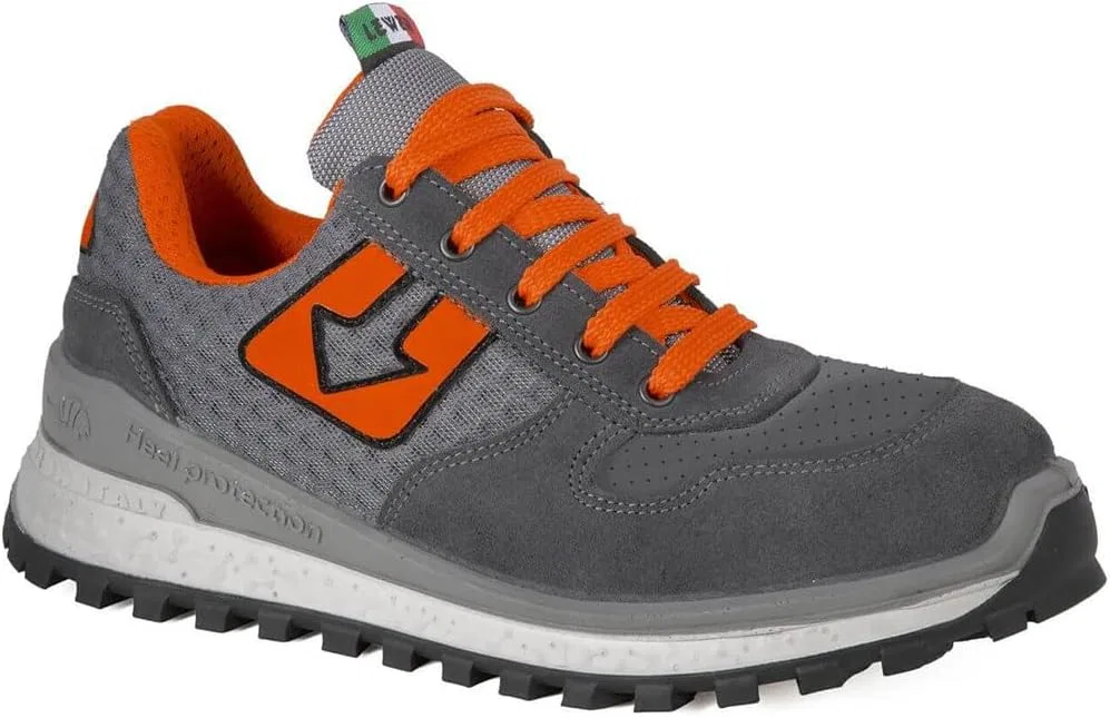 Защитные ботинки Lewer Safety Shoes Monaco Skill Class S1-P, производство Италия, цвет Grigio Arancio, размер: 44 EU — фото 2