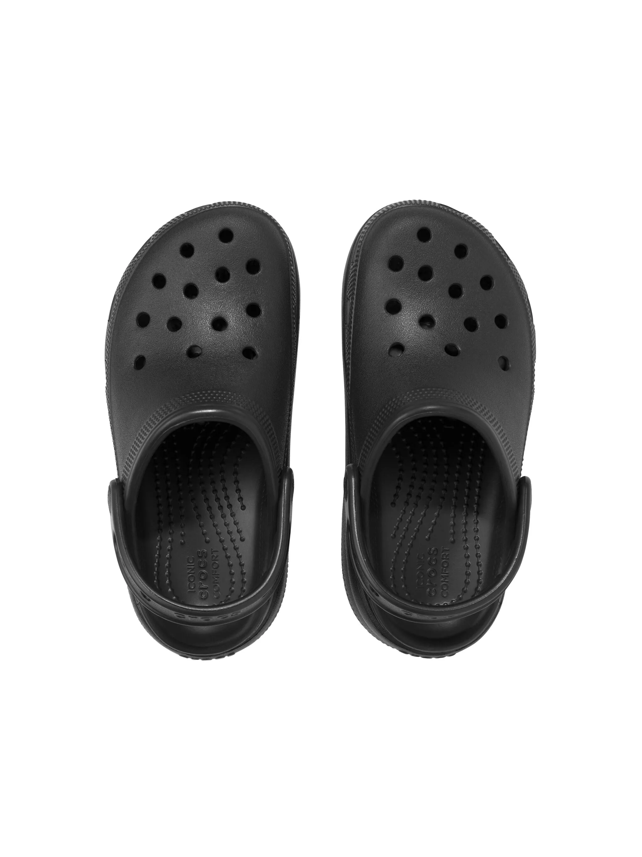 Сандалии Classic с перфорацией Crocs Kids, черный — фото 4