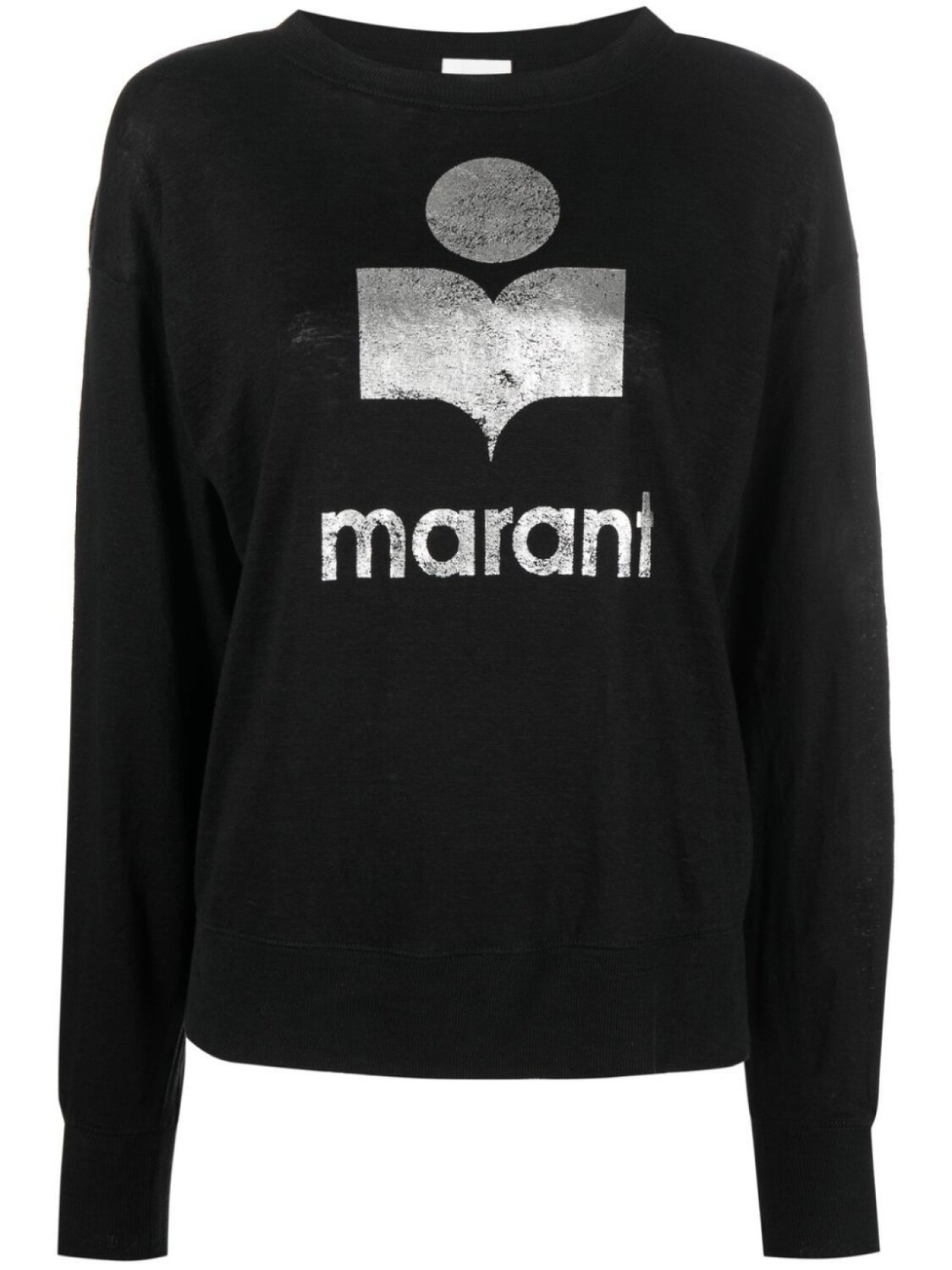 

MARANT ÉTOILE льняная толстовка с логотипом, черный