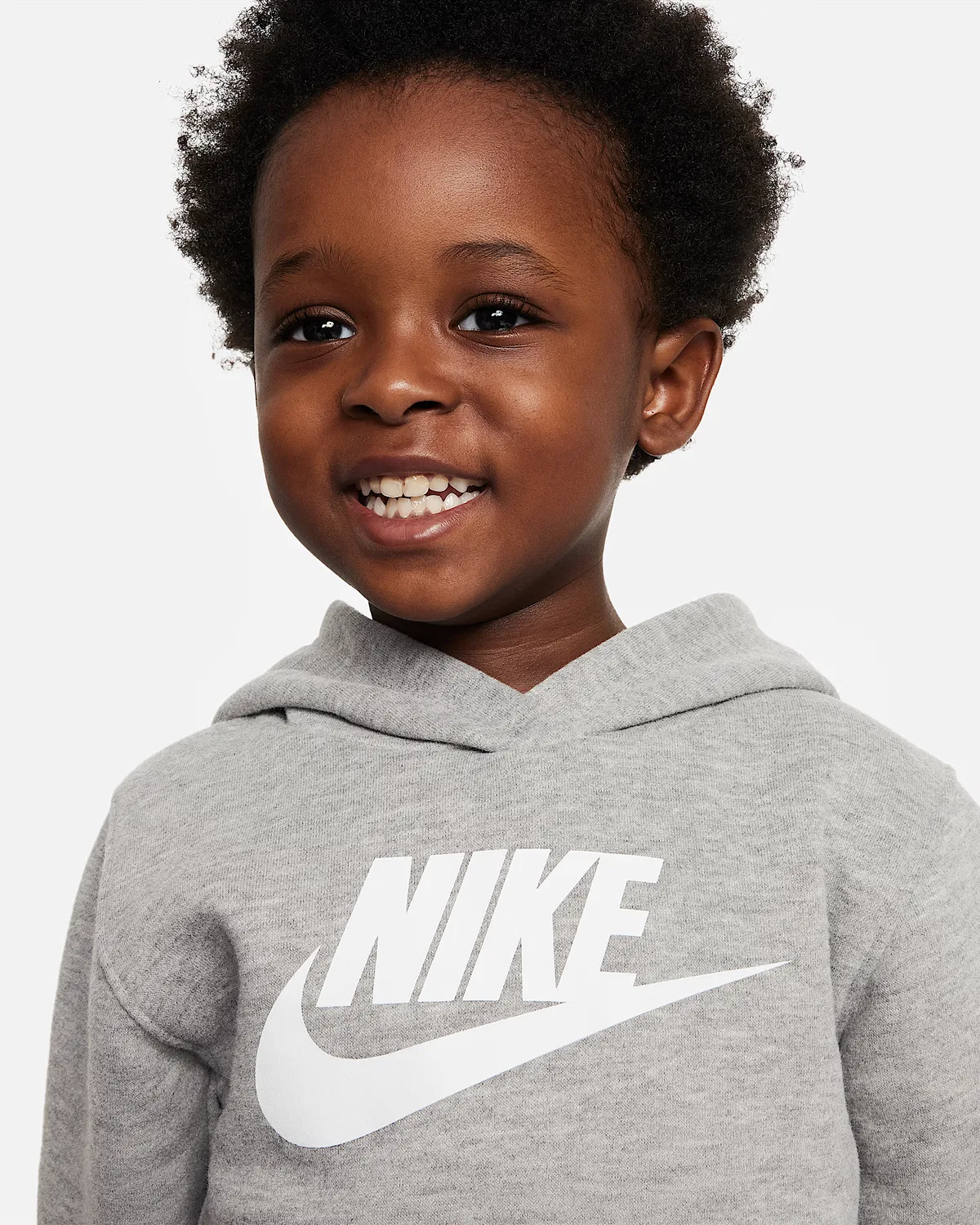 Детская толстовка Nike Sportswear Club Fleece Pullover, Dark Grey Heather — фото 3