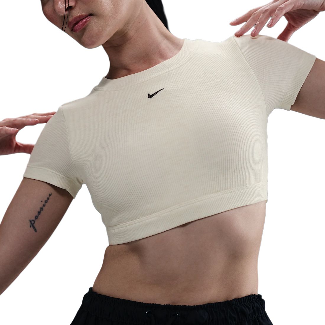Футболка женская beige Nike, бежевый — фото 4