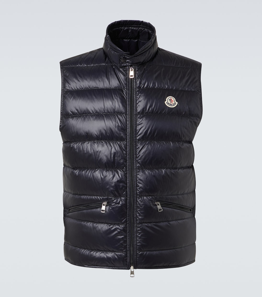 

Пуховая стёганая жилетка Gui Moncler, темно-синий