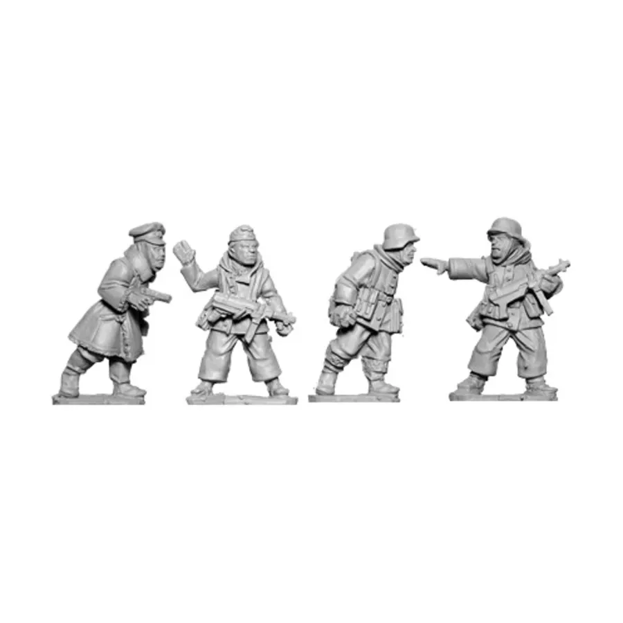 

Немецкие офицеры и унтер-офицеры поздней войны (зима), WWII Miniatures - German Forces (28mm) (Artizan Designs)