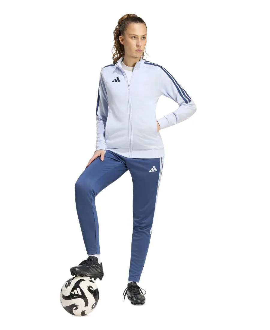 Женский тренировочный спортивный костюм, брюки стандартного кроя Adidas, night marine/aero синий — фото 2