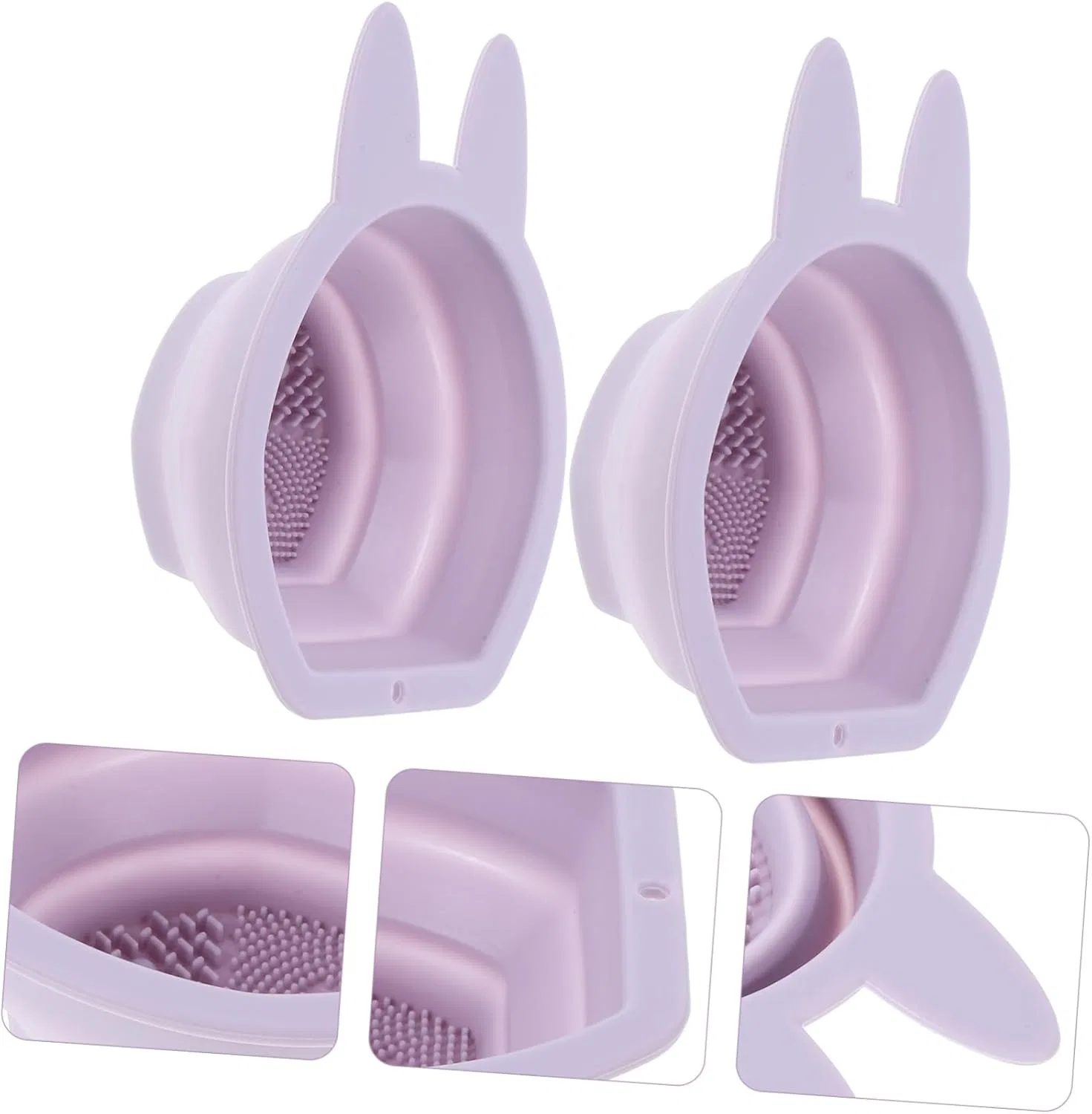 Средство для чистки кистей Silicone Cosmetic Brushes Gogogmee, 2 шт, 13x10x2.5 см — фото 3
