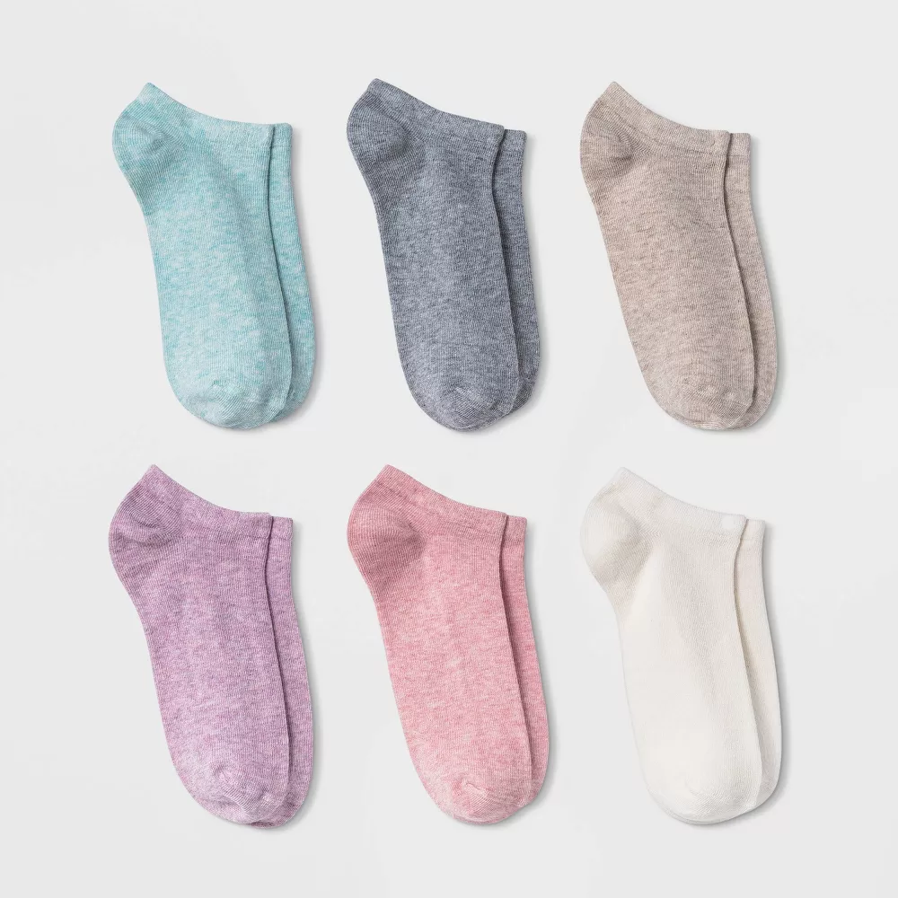 

Женские носки с низкой посадкой, 6 пар - A New Day, цвет Assorted Pastel