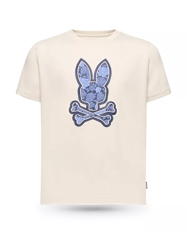 

Детская футболка с рисунком кролика Роуэн - для малышей и для взрослых. Psycho Bunny, белый