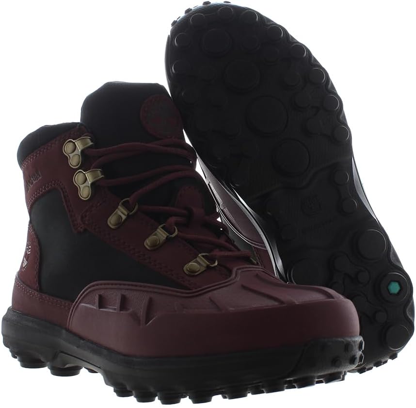 Ботинки Timberland Converge Mid с шнуровкой для мальчиков, бордовый — фото 2