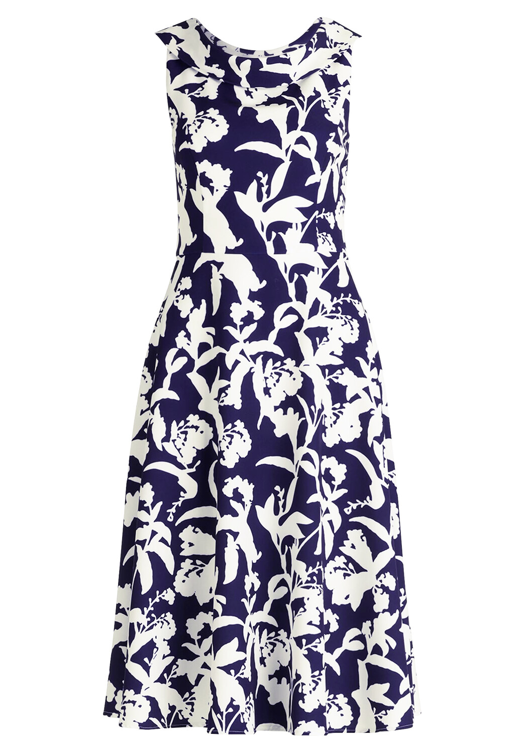 

Платье Vera Mont Cocktail mit Blumenprint, цвет Dark Blue/White