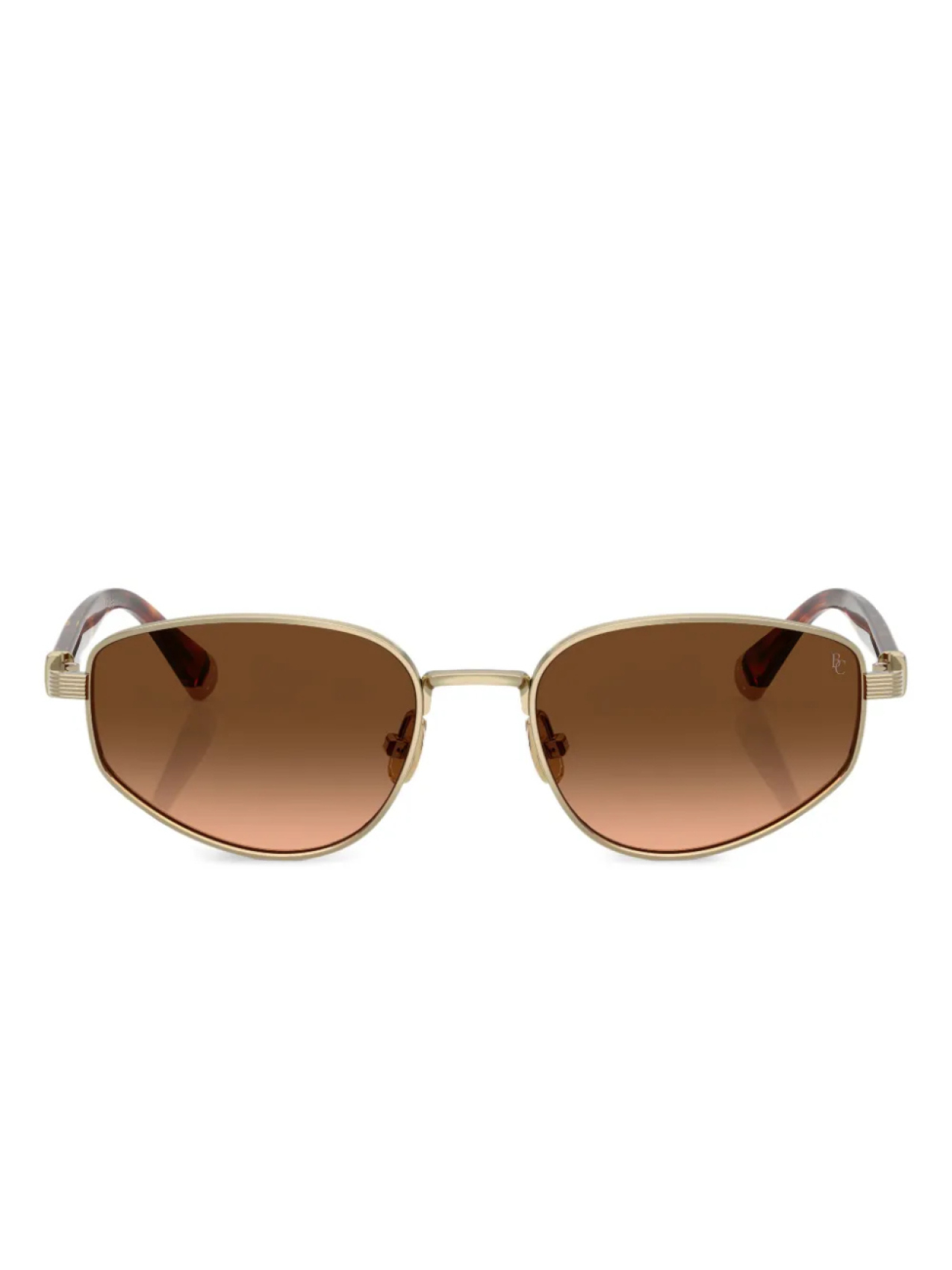 

Brunello Cucinelli oval-frame солнцезащитные очки, золотой