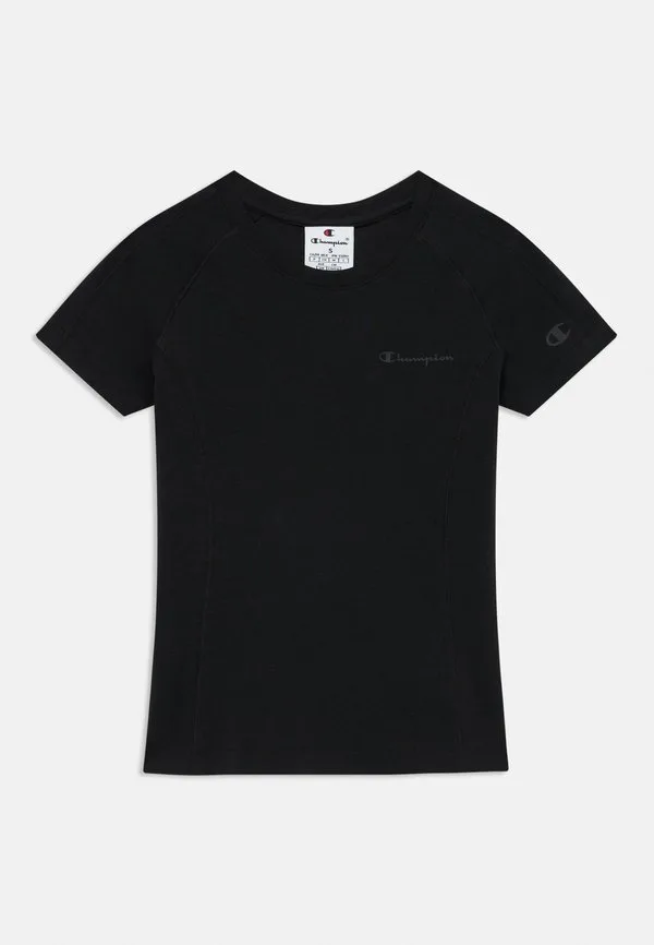 Техно-Футболка с круглым вырезом, базовая модель Champion, Black — фото 4