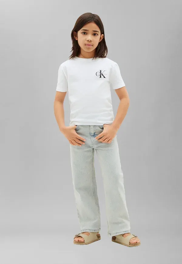 Футболка с принтом Monologo Calvin Klein Jeans, ярко-белый — фото 2