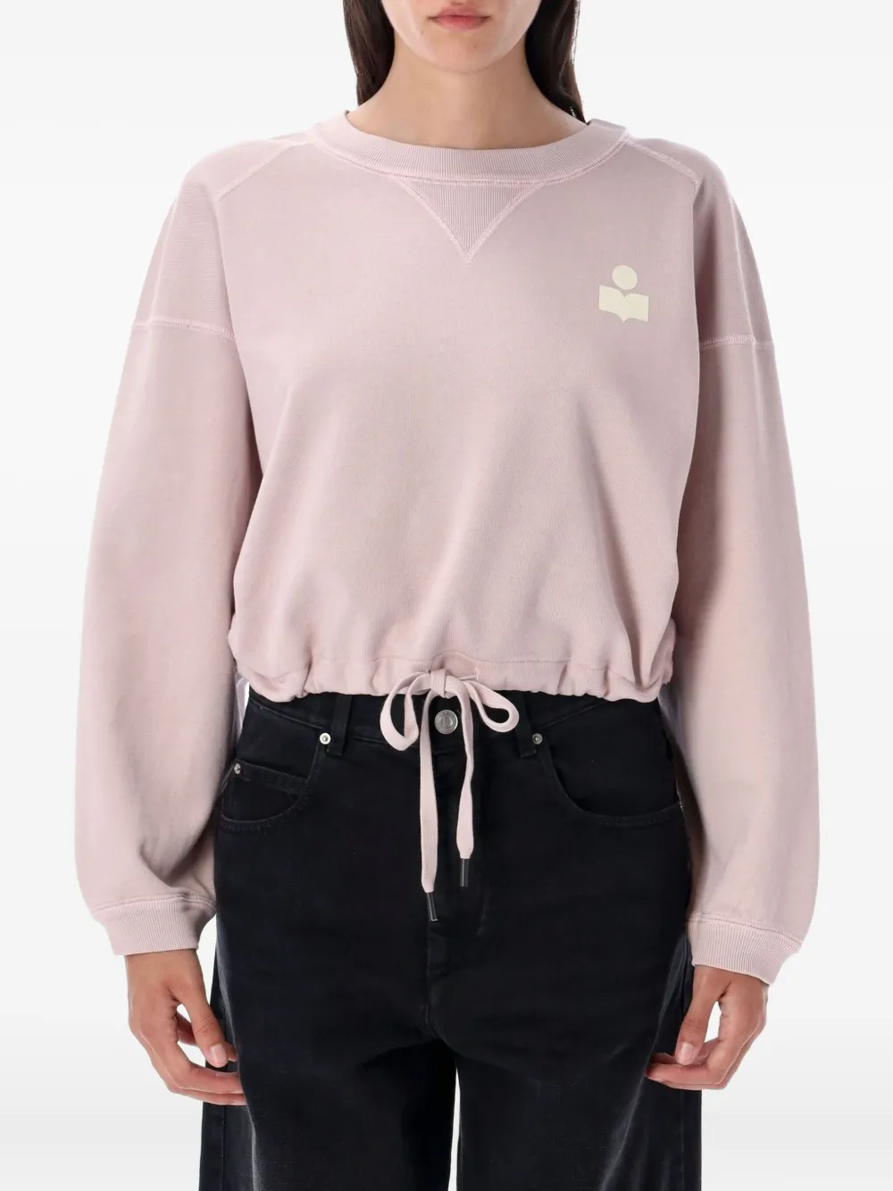 

Толстовка из смесового хлопка MARANT ÉTOILE, розовый