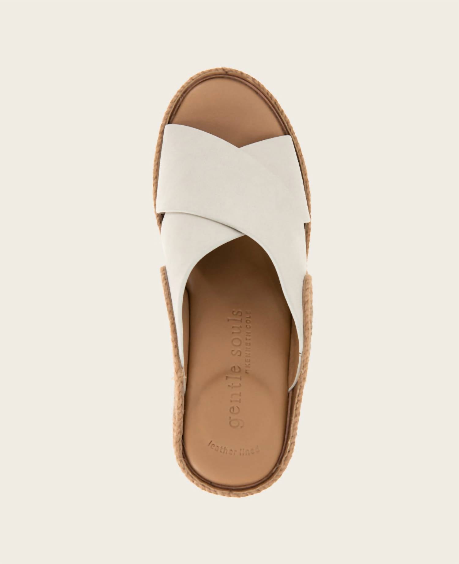 Женские туфли-кюлоты Porto в цвете stone из нубука Gentle Souls, Stone Nubuck — фото 2