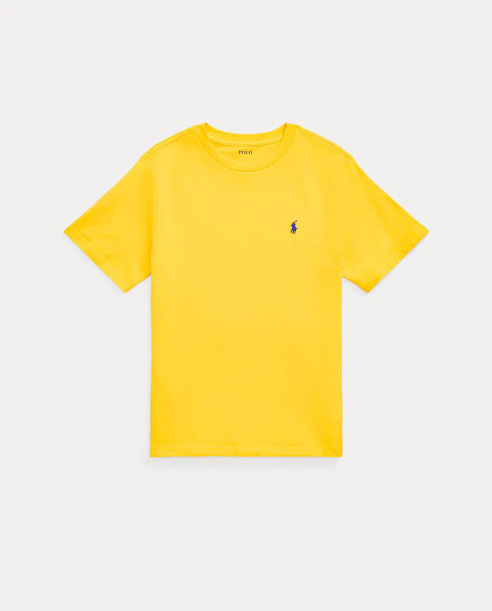 

Футболка из хлопка для мальчиков с вышитым логотипом Polo Ralph Lauren, жёлтый