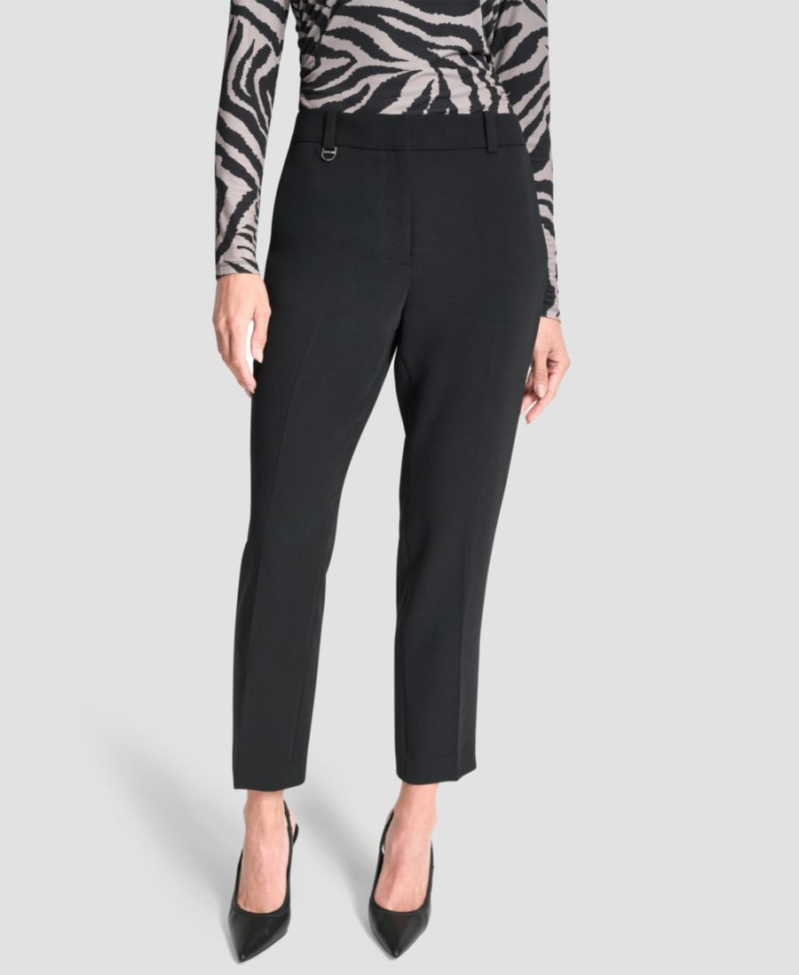 

Женские брюки Essex с укороченными штанинами и средней посадкой DKNY, Black