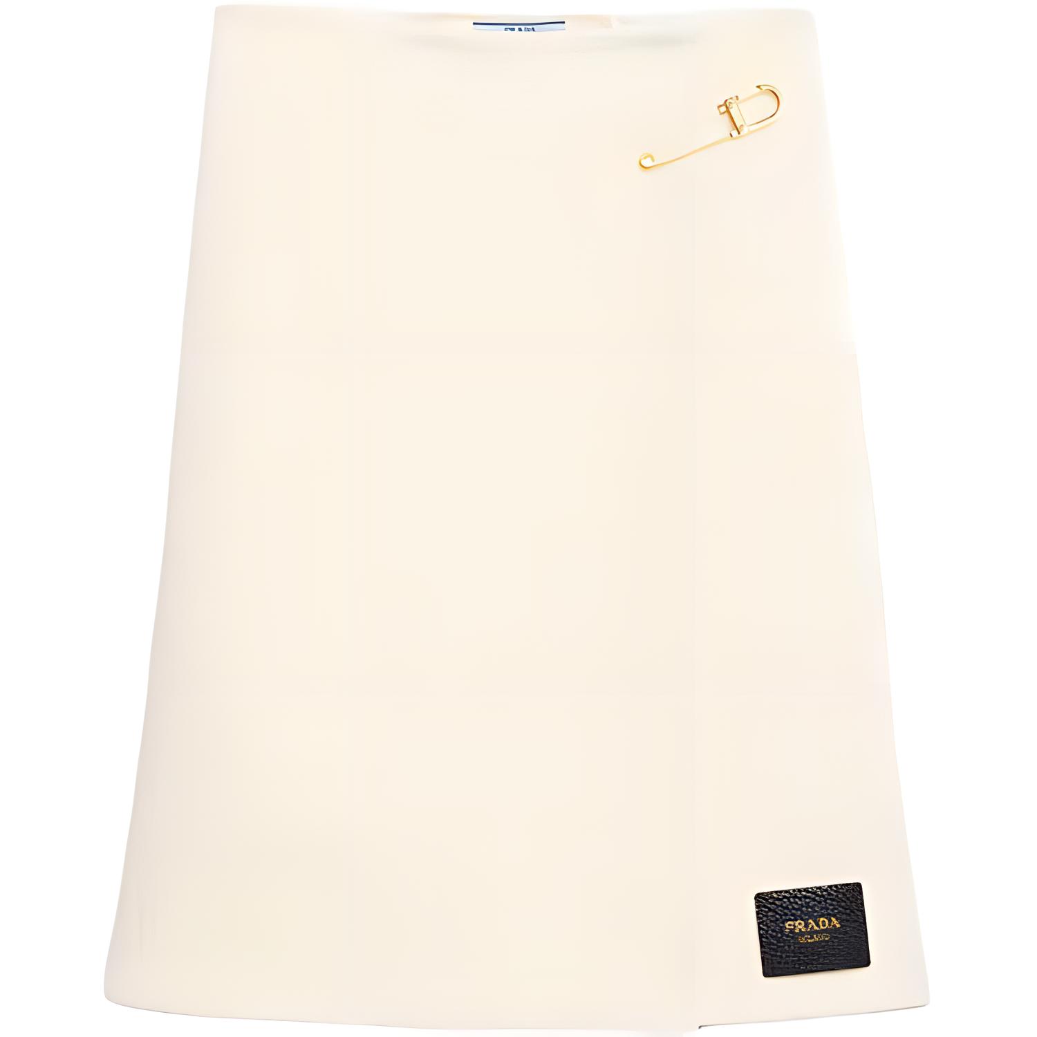 

SS25 Повседневная длинная юбка Women's Beige PRADA, бежевый