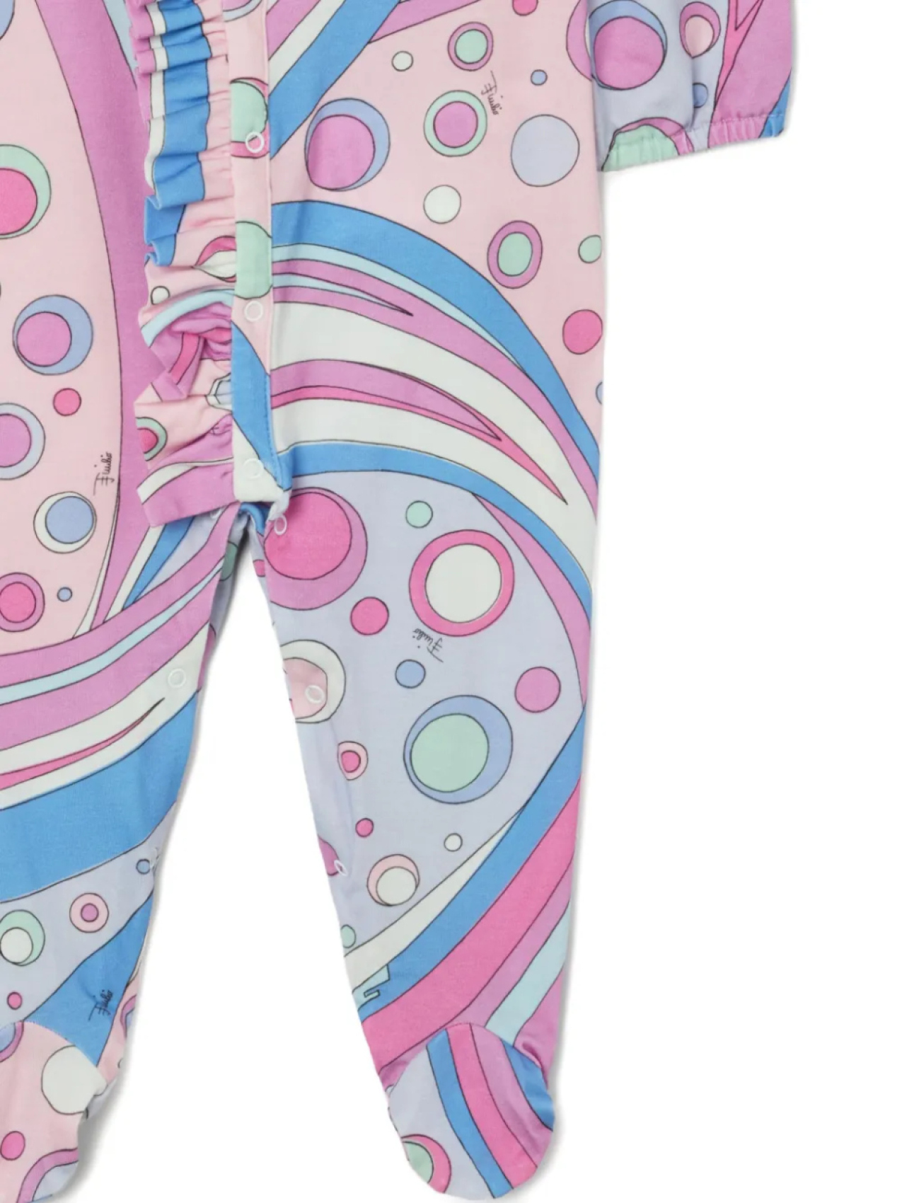 Пижамный комплект с принтом Фонтане PUCCI Junior, розовый — фото 2