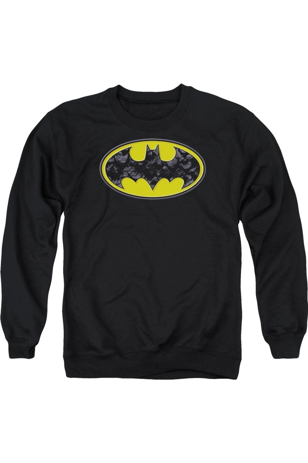 

Толстовка Batman Bats In Logo для взрослых с круглым вырезом Gildan, черный