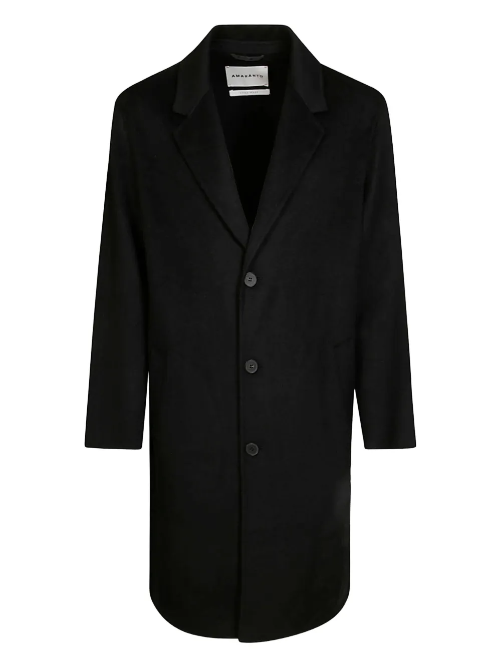 

Однобортное пальто Over Amaranto, черный