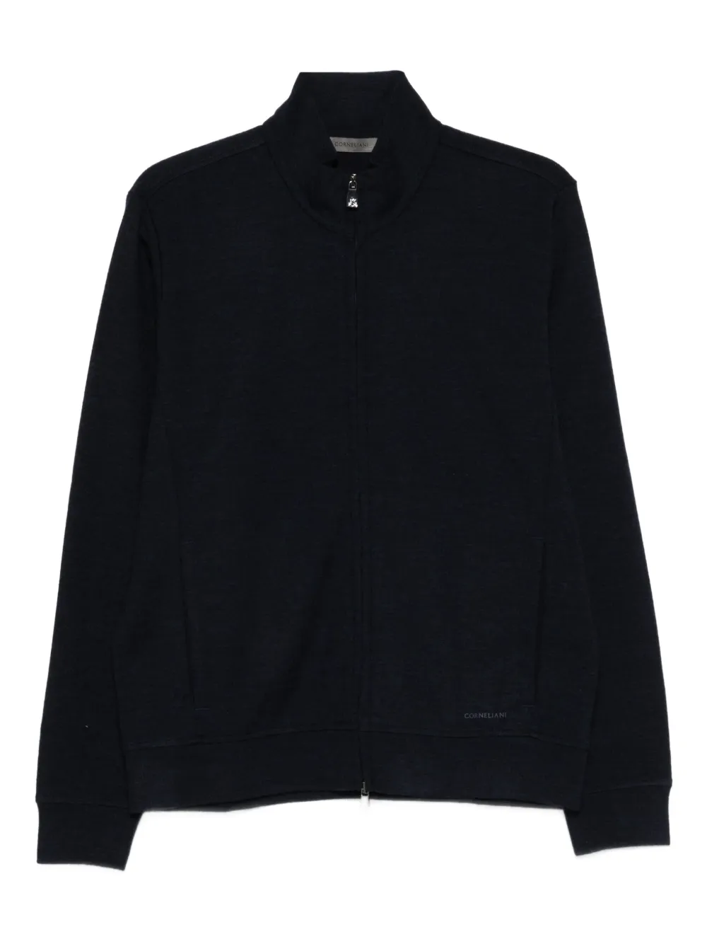 

Вязаный кардиган на молнии спереди Corneliani, синий
